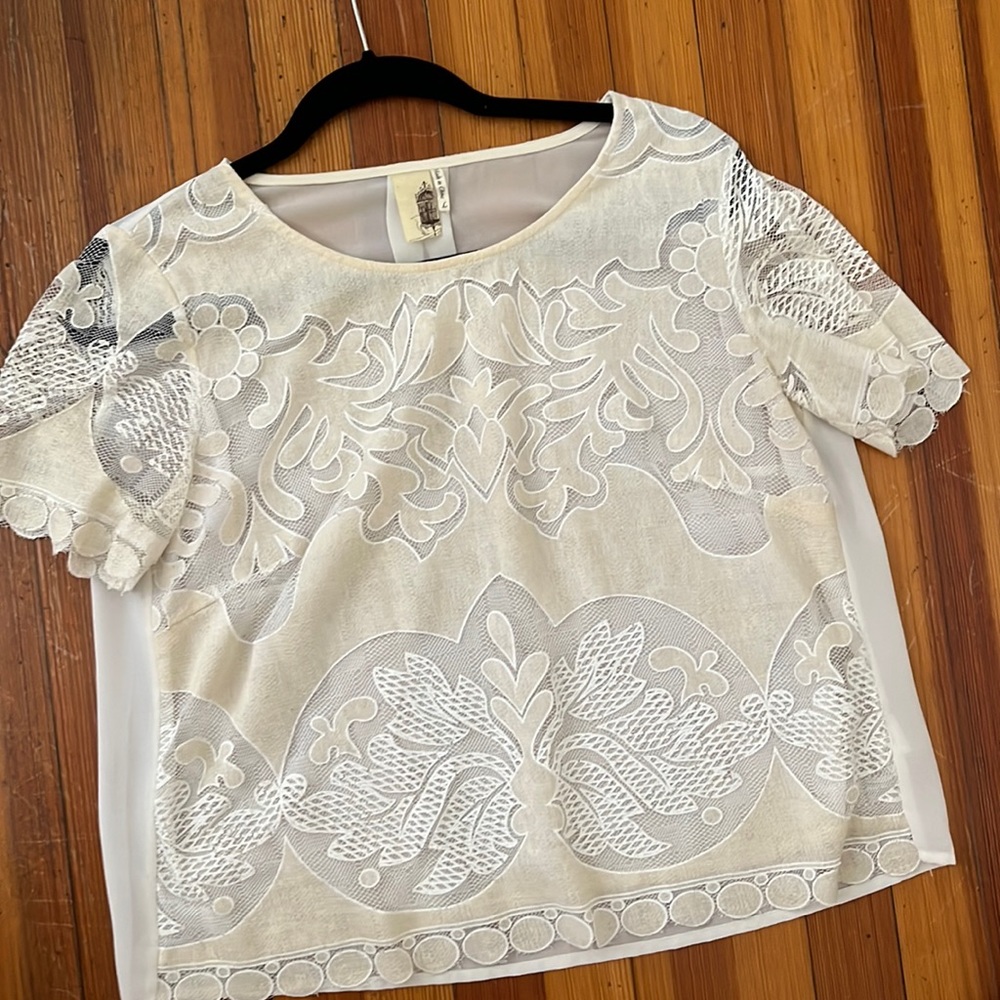 Boutique lace crop top